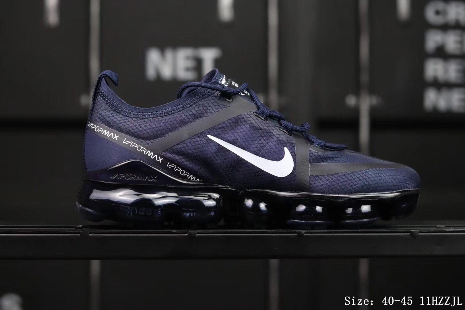 Nike Air Vapormax 2019 Mesh Deep Blue White Shoes